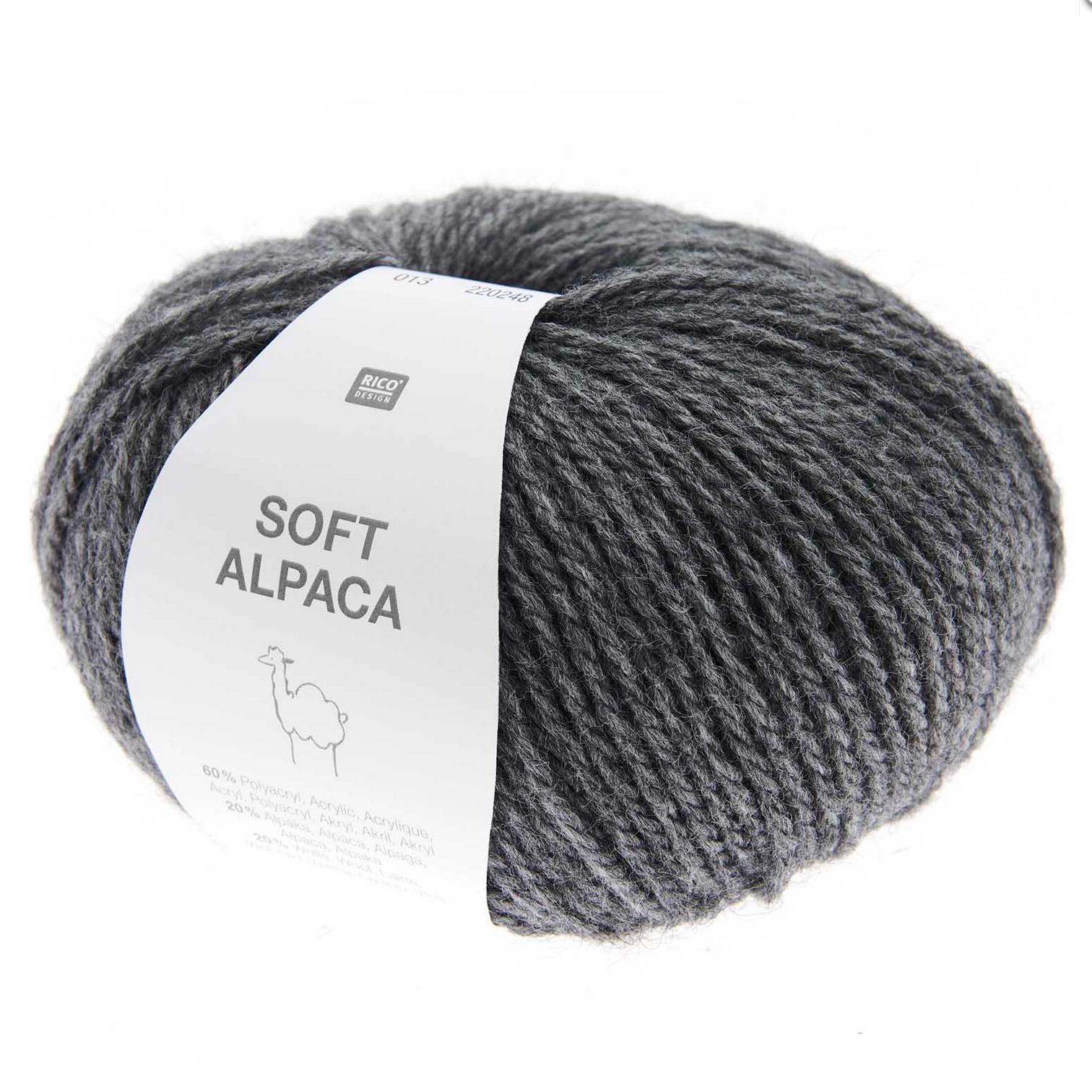 Rico Soft Alpaca :  013 Anthracite
