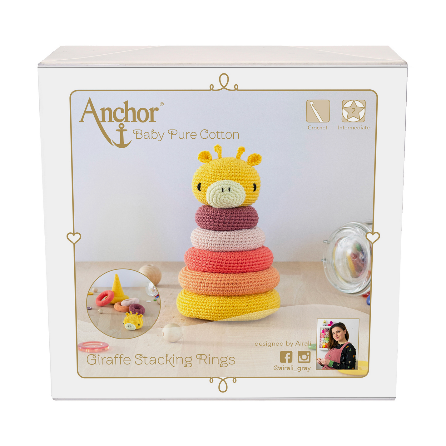 Crochet Kit Stacking Toy : Giraffe