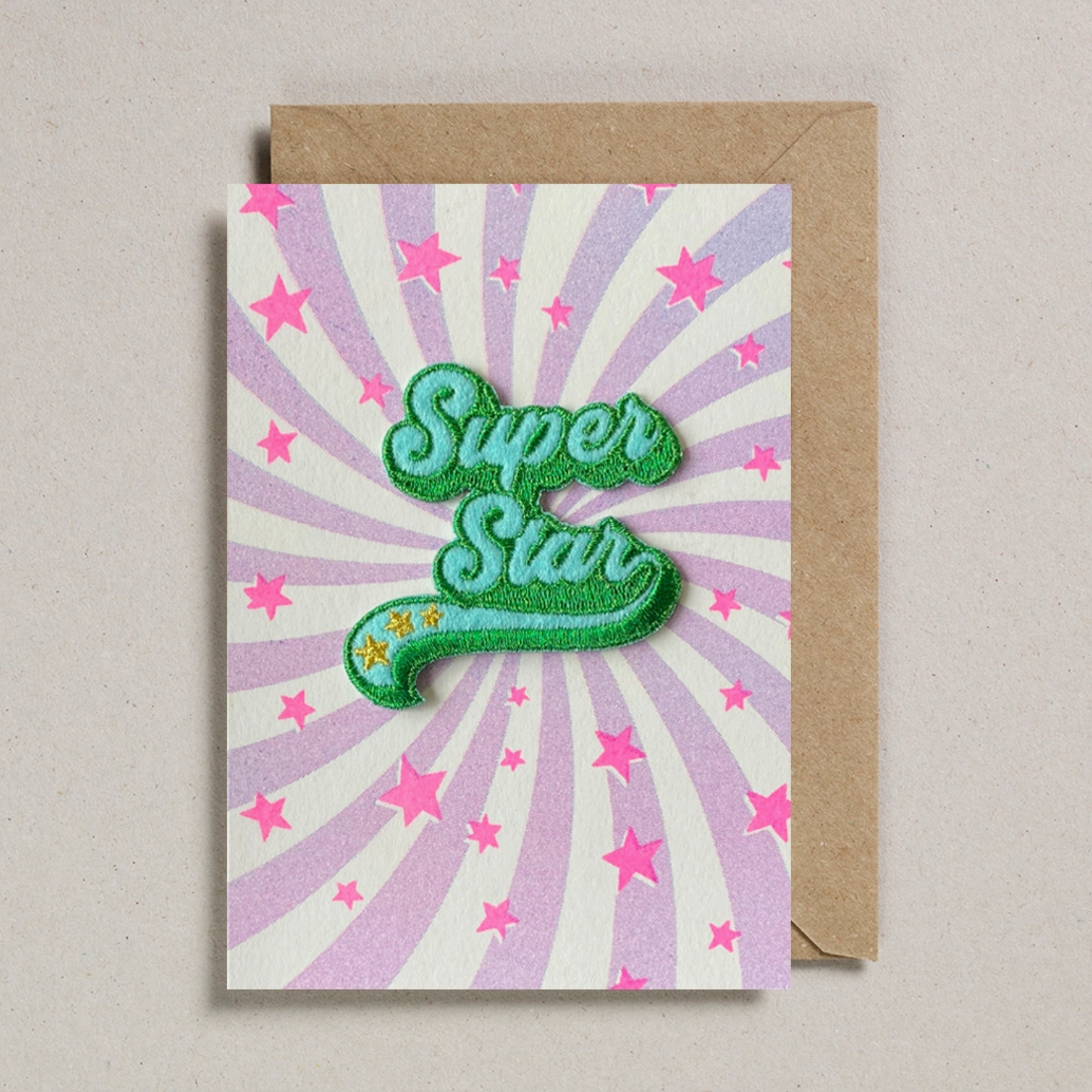 Super Star (Iron On) Greetings Card