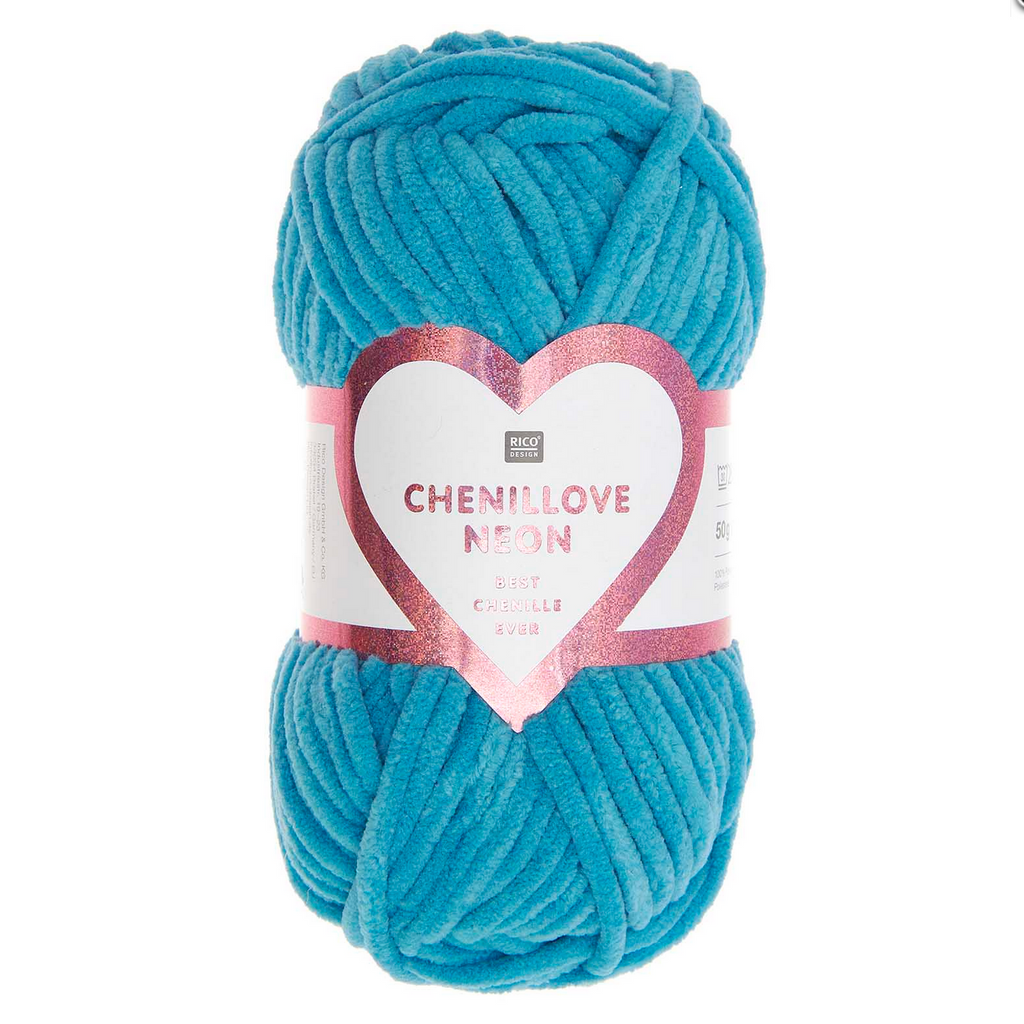 Creative Chenillove by Rico 50g Neon Blue 008