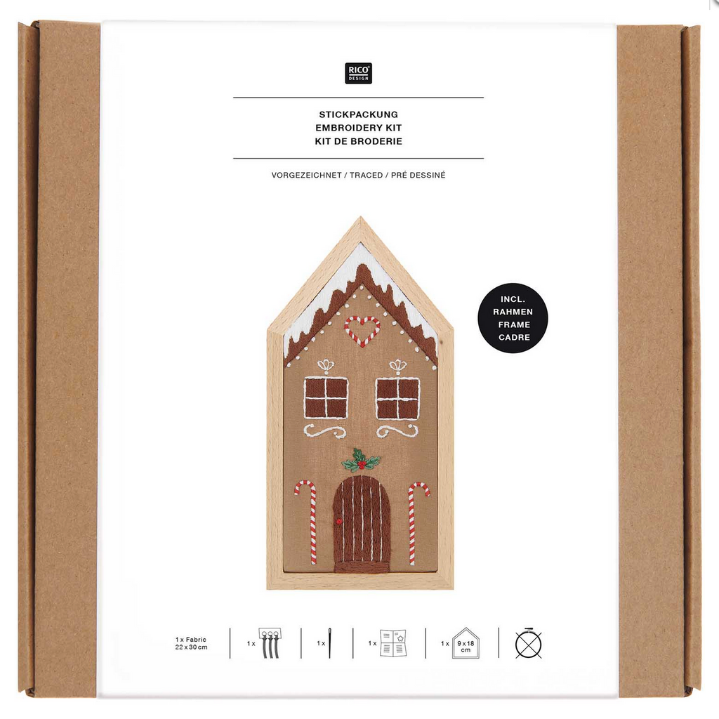 Embroidery Kit : Gingerbread House