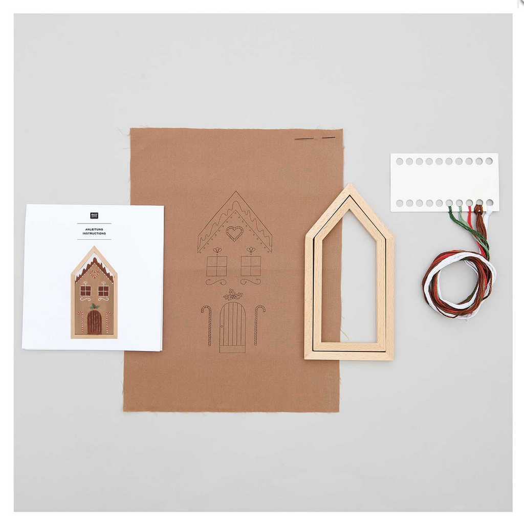 Embroidery Kit : Gingerbread House