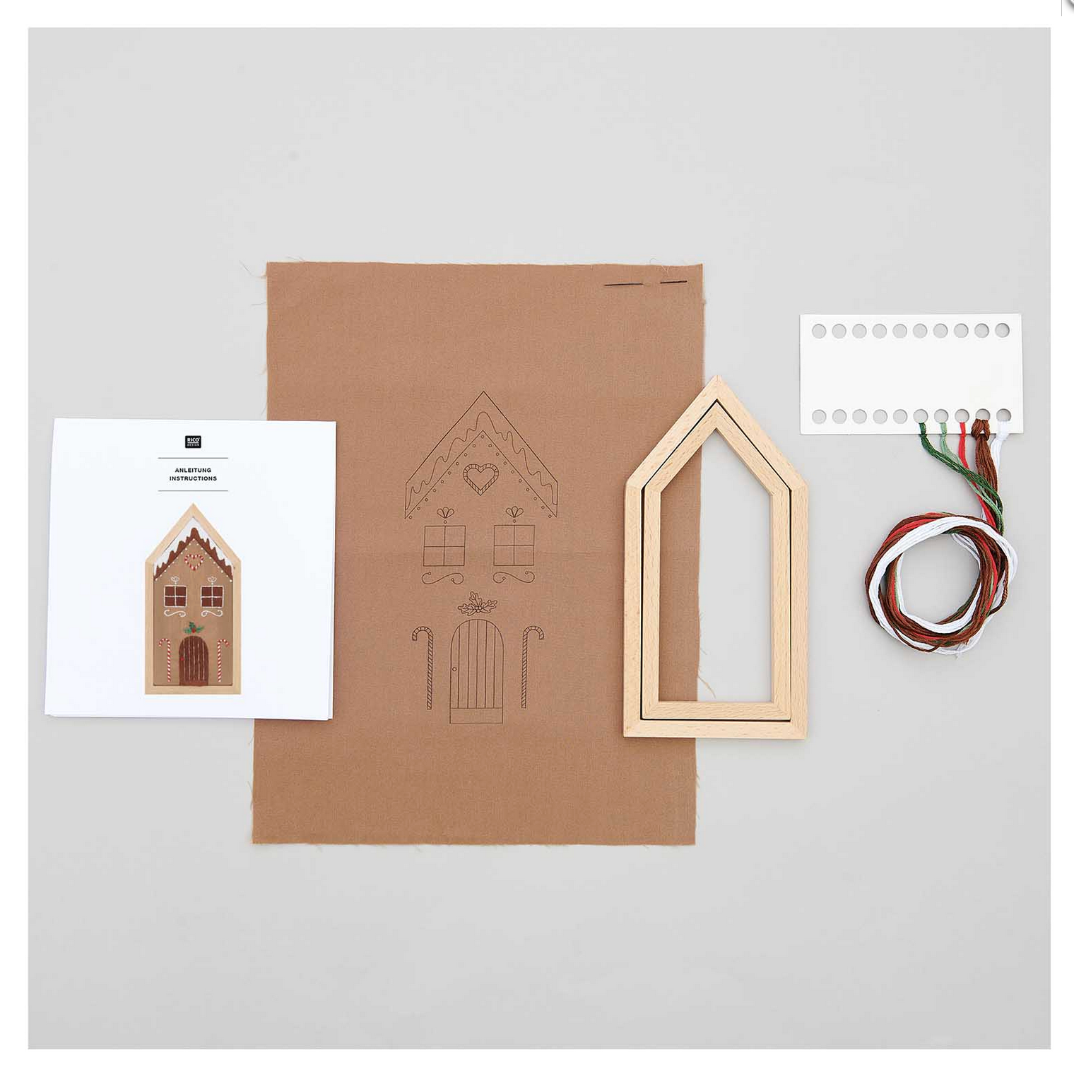 Embroidery Kit : Gingerbread House