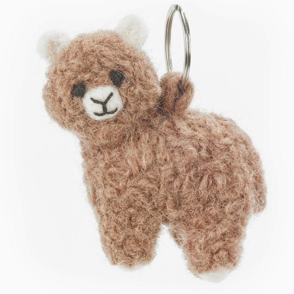 Alpaca Keyring (Fair Trade) 100% Wool