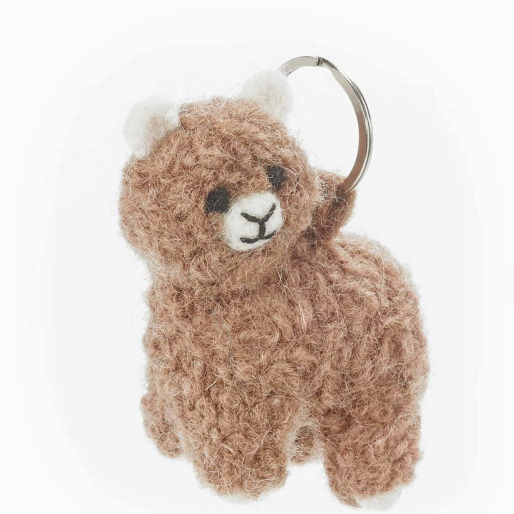 Alpaca Keyring (Fair Trade) 100% Wool