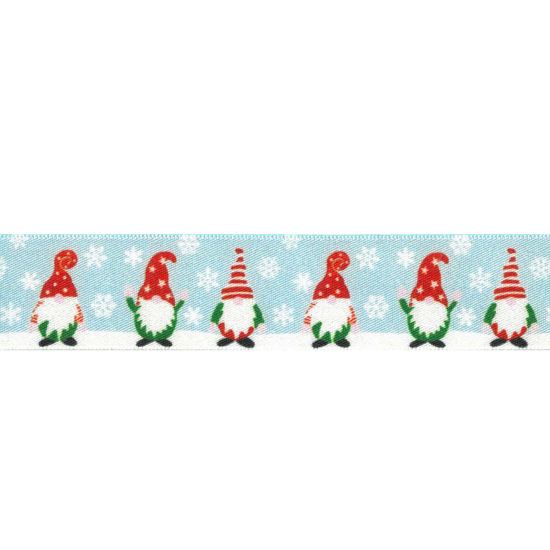 Christmas Ribbon : Christmas Gonk Elves : 25mm