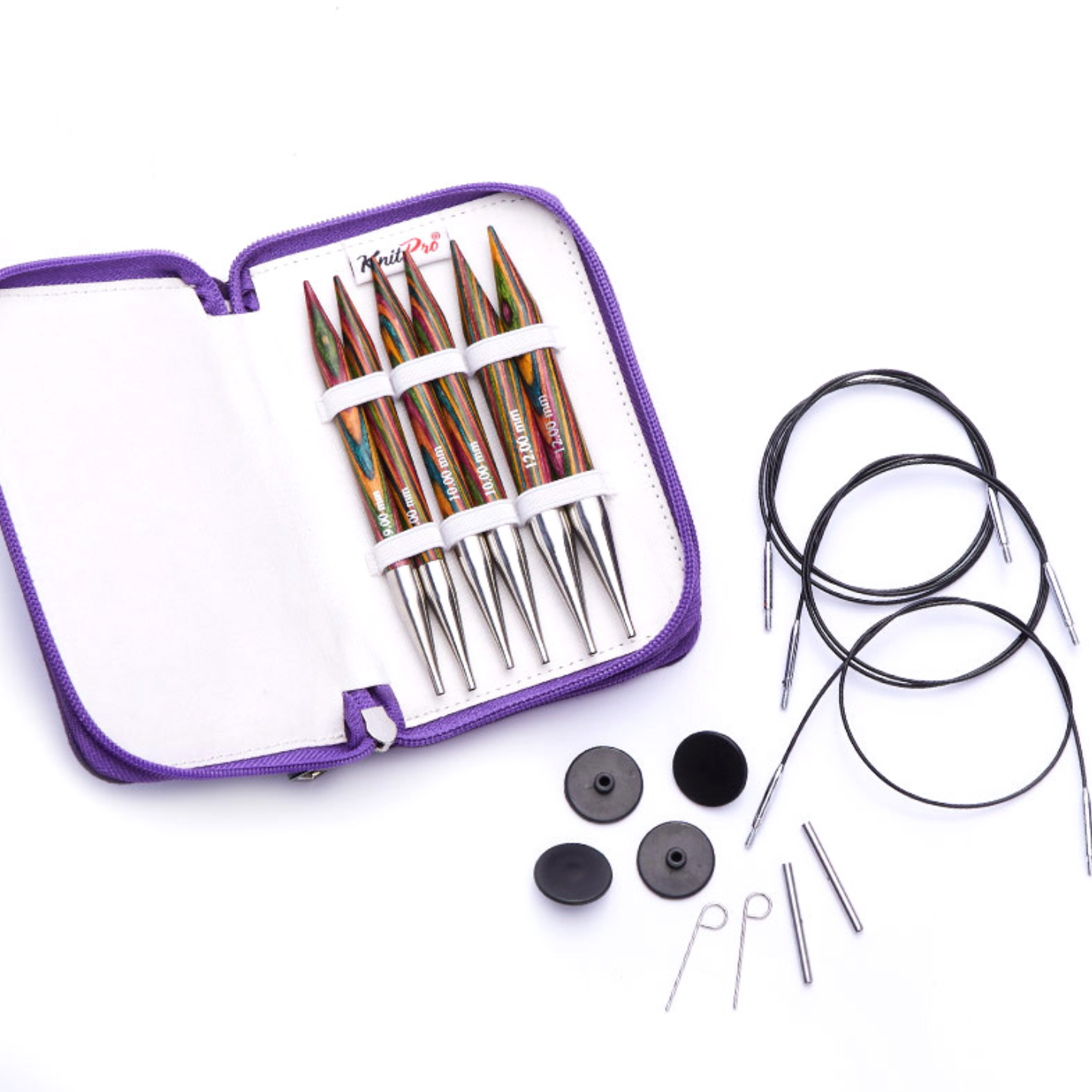 Knitting Needles Pins : Circular : Interchangeable : Symfonie : Chunky Set