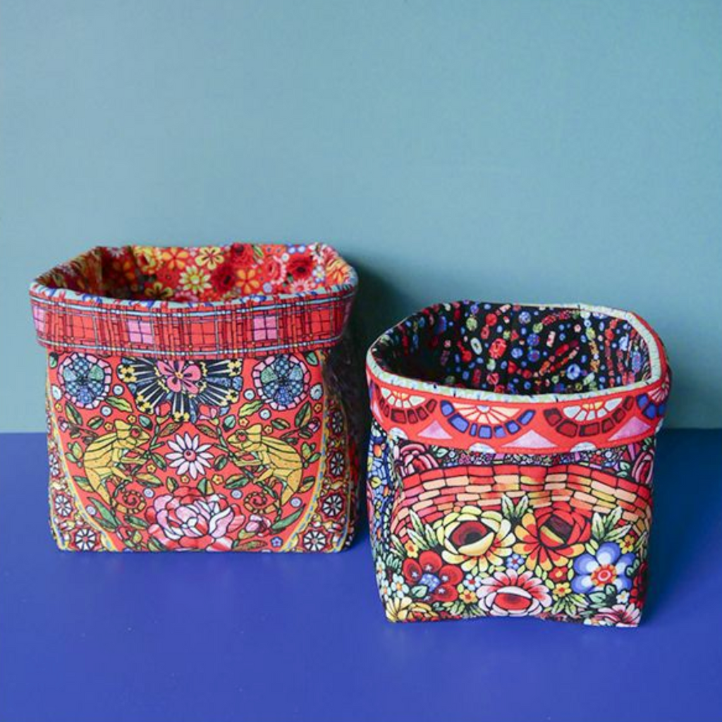 Velvet Sewing Kit : 2 Velvet Storage Baskets : Murano