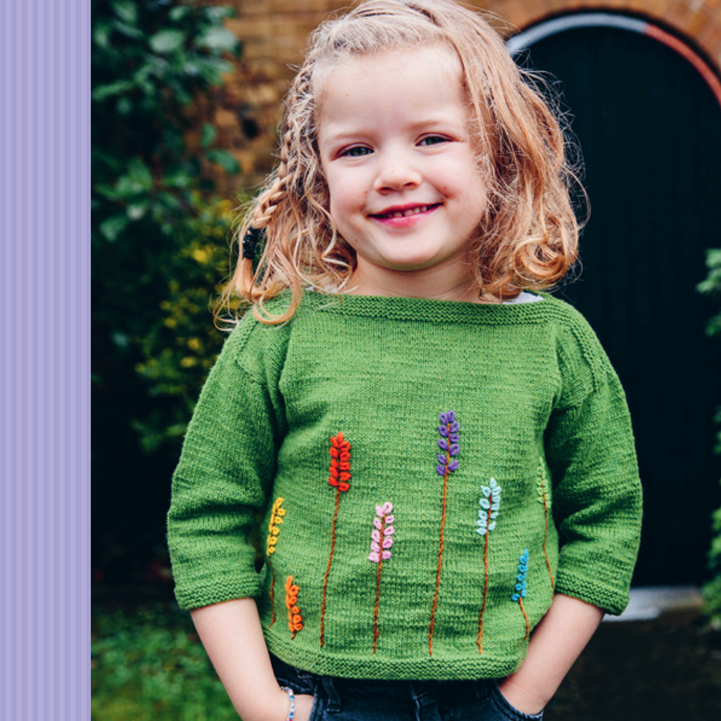 Wheat Fields Jumper Baby / Toddler Knitting Kit