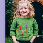 Wheat Fields Jumper Baby / Toddler Knitting Kit