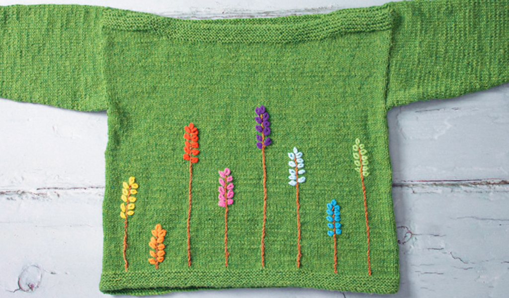 Wheat Fields Jumper Baby / Toddler Knitting Kit