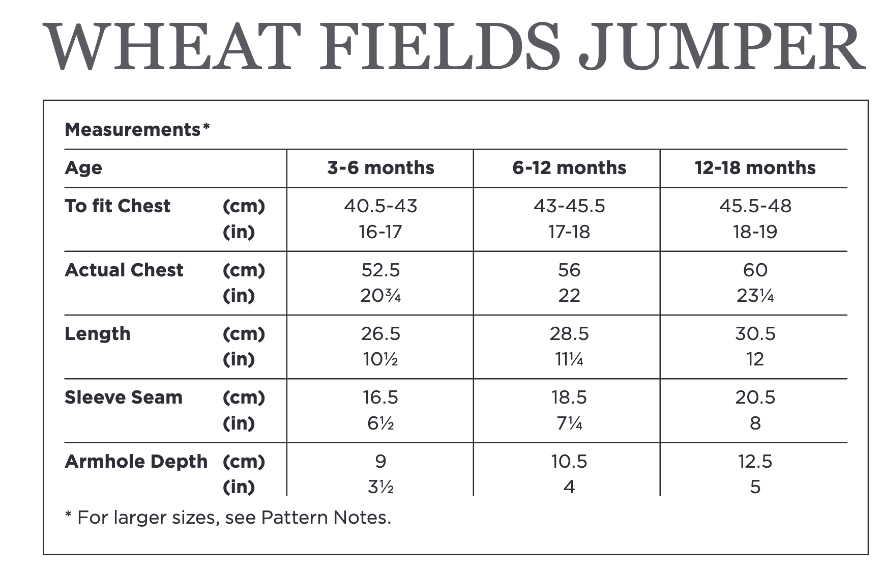 Wheat Fields Jumper Baby / Toddler Knitting Kit