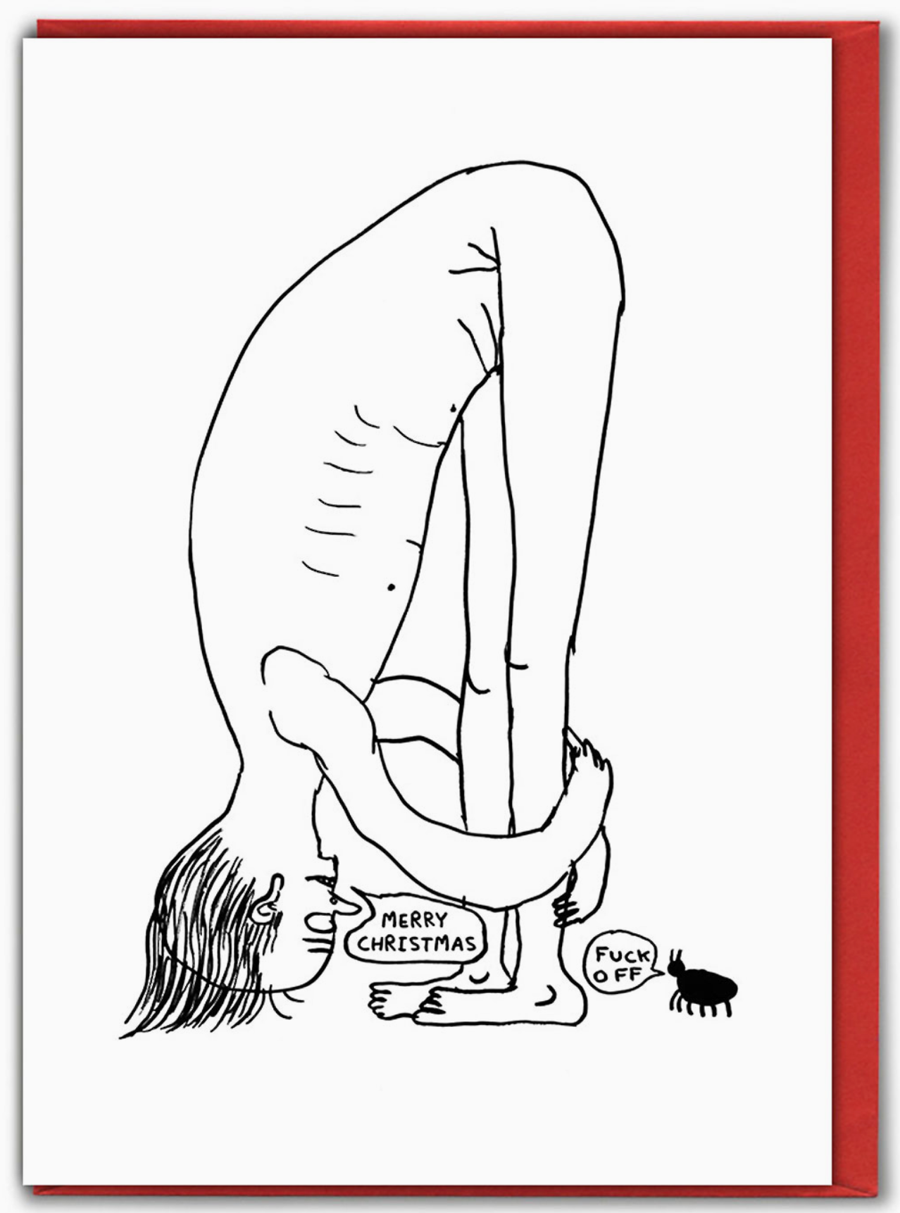 David Shrigley Christmas Greetings Card : Ant F Off