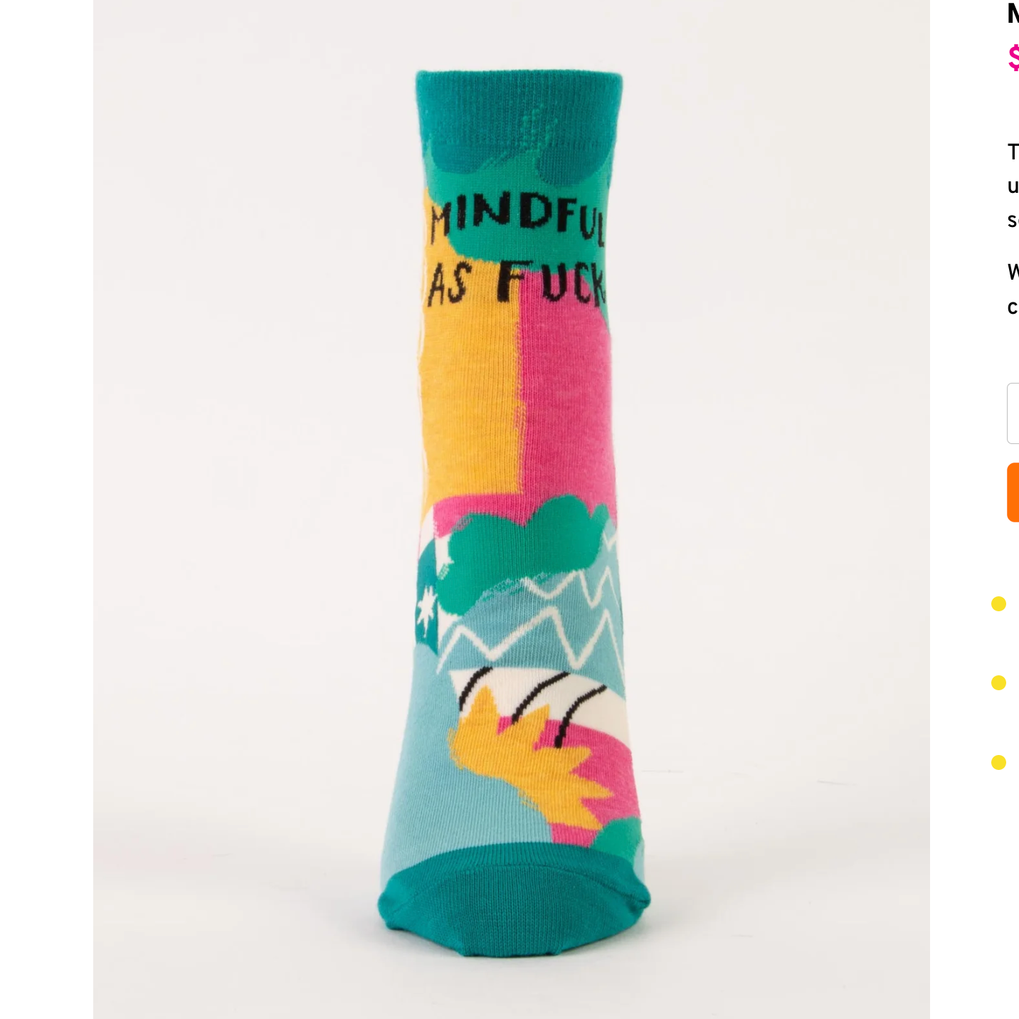 Mindful as F*ck Ankle Socks