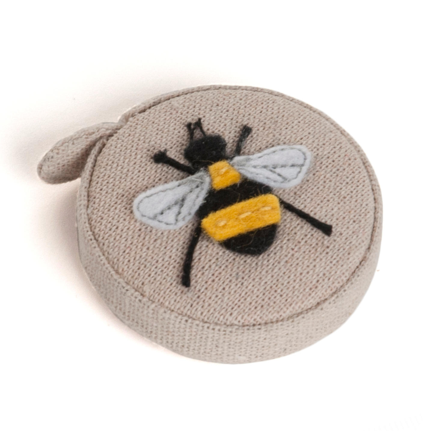 Bee Appliqué Tape Measure : Linen