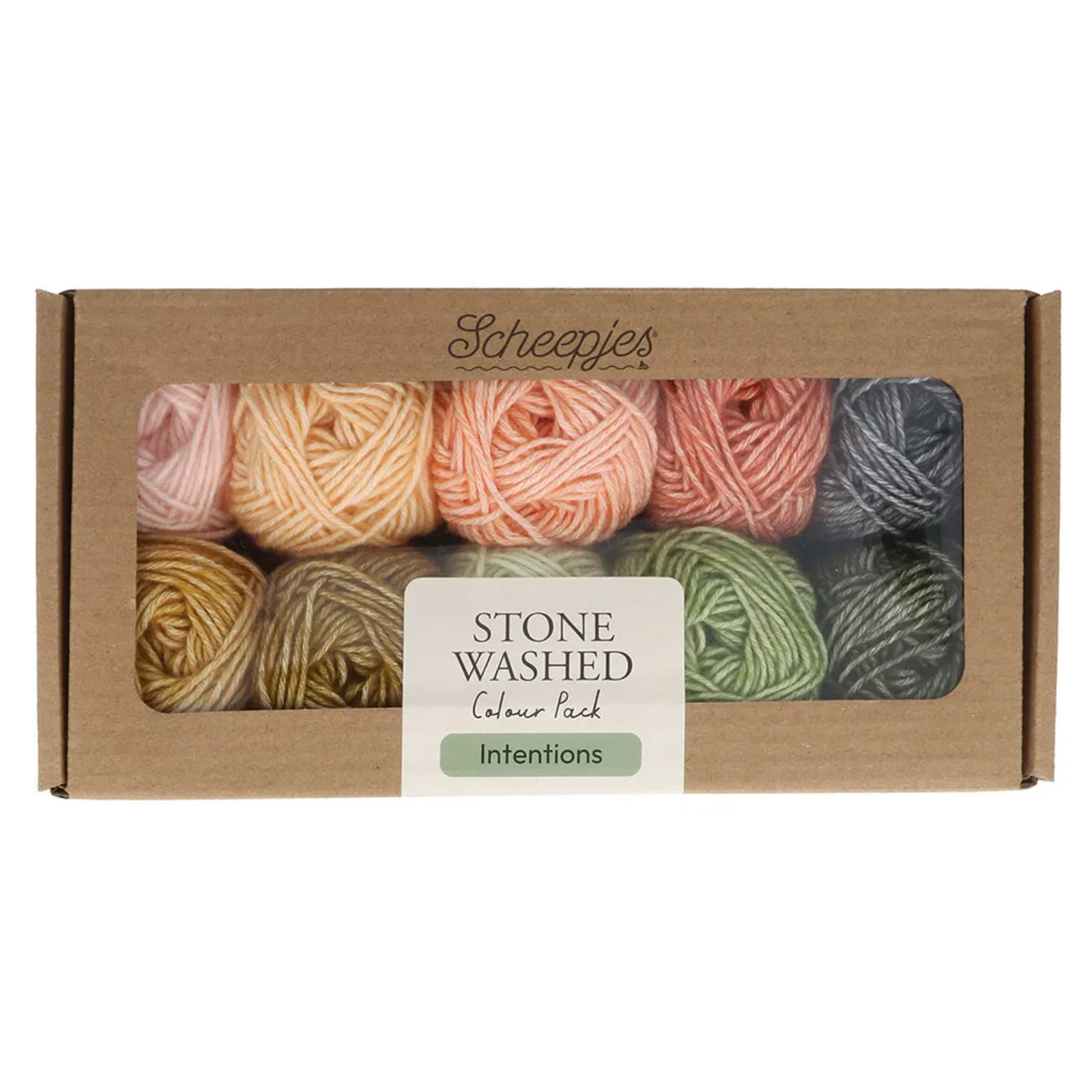 Scheepjes Stone Washed Colour Pack 10x25g - Intentions