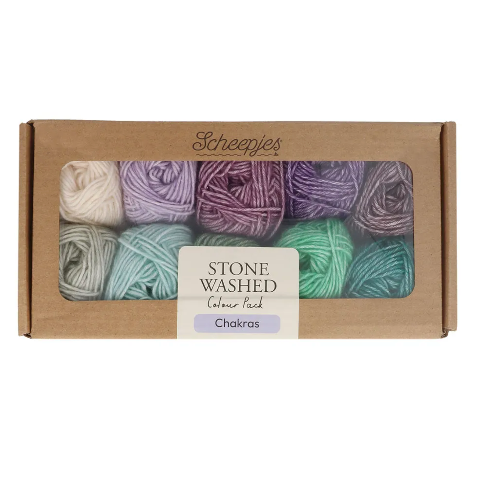 Scheepjes Stone Washed Colour Pack 10x25g - Chakras
