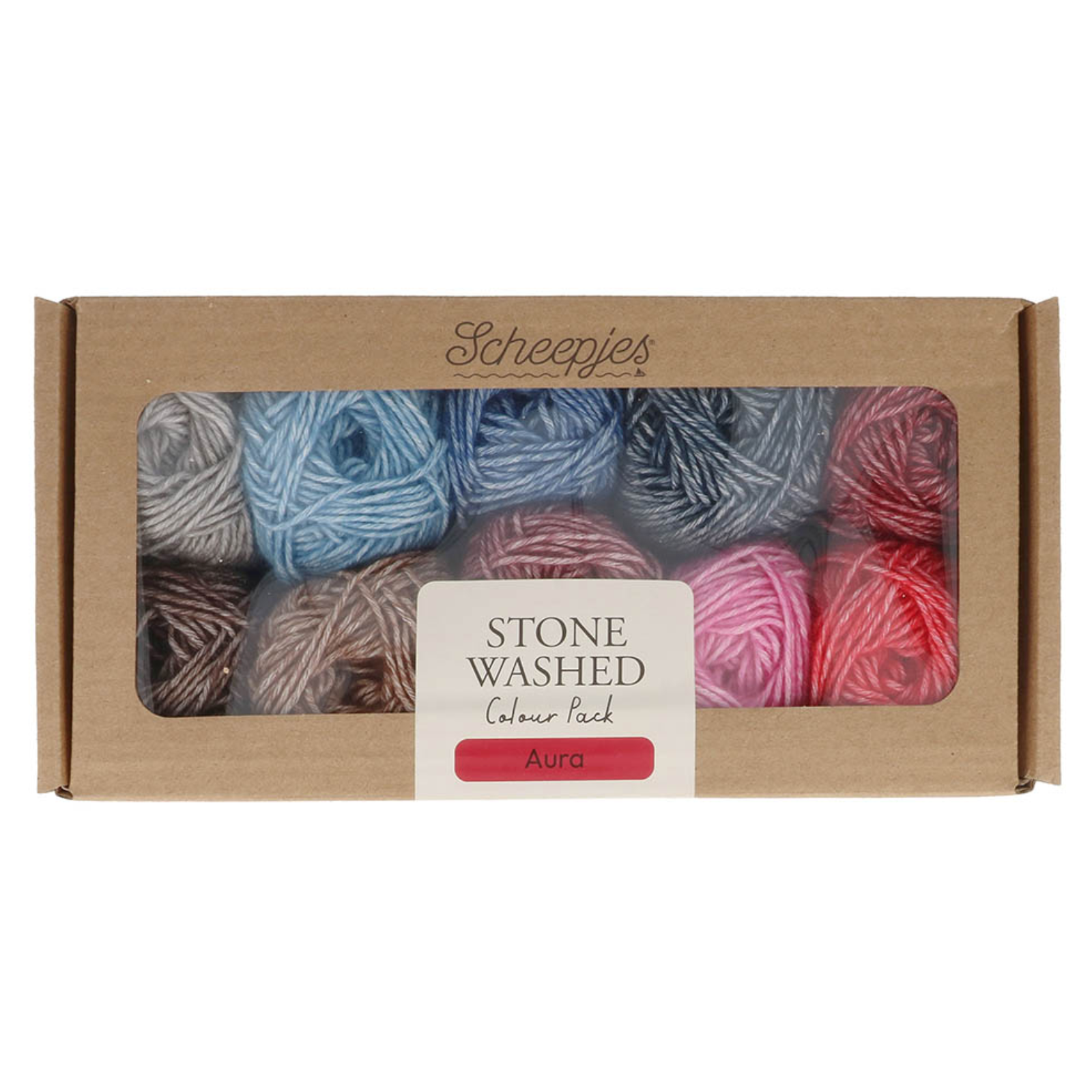 Scheepjes Stone Washed Colour Pack 10x25g - Aura