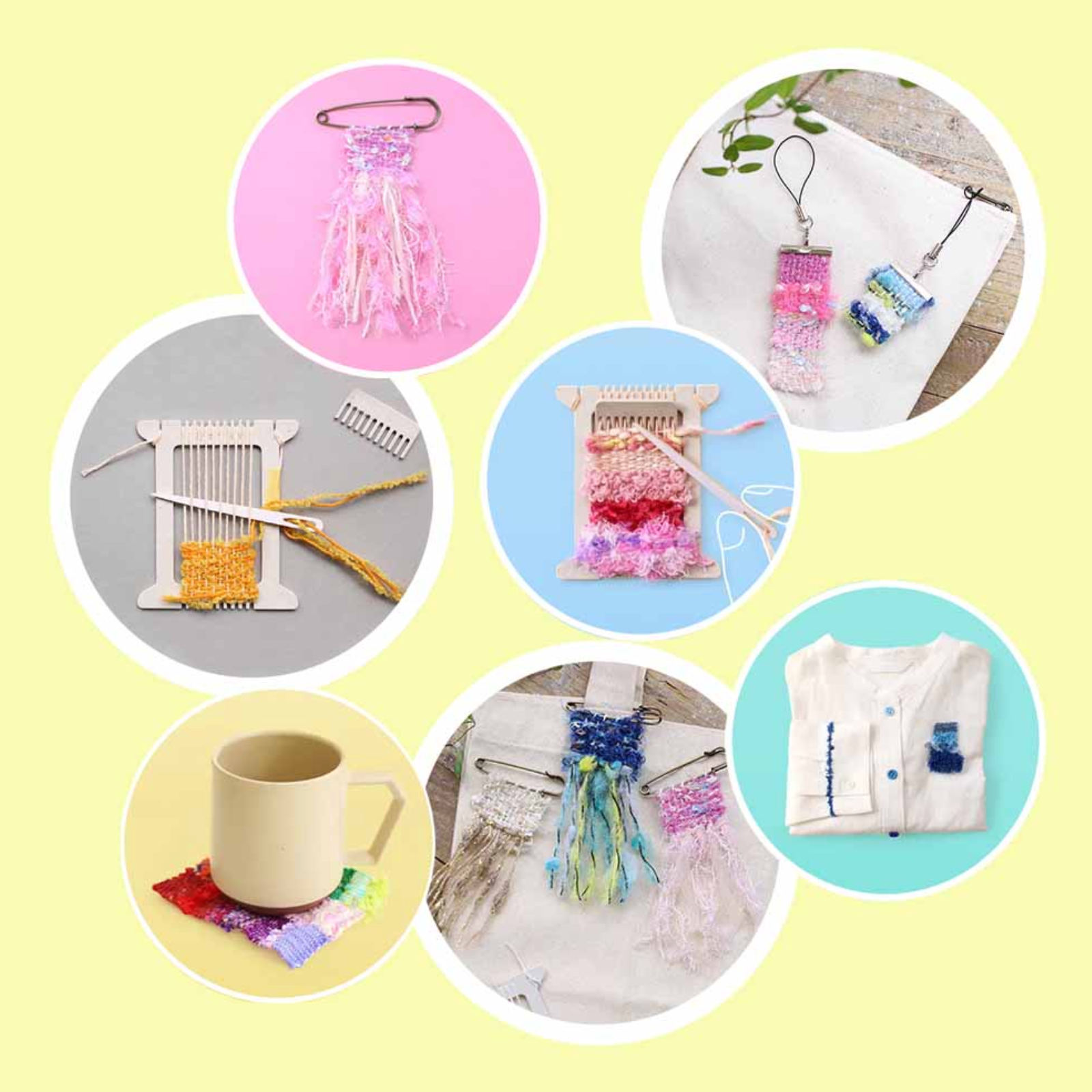 Pokeori Weaving Loom Kit : Pinks, Blues or Yellows