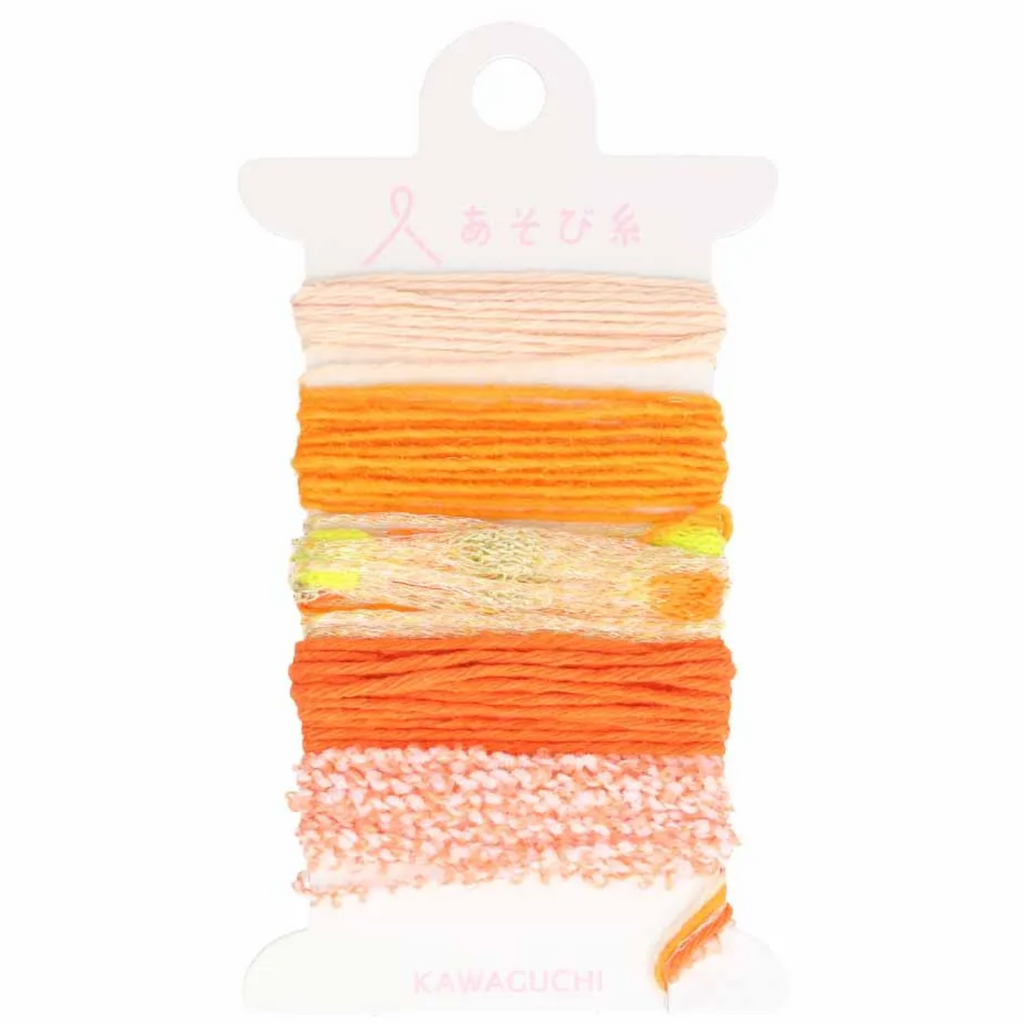 Pokeori Asobi Weaving Yarn :  Oranges