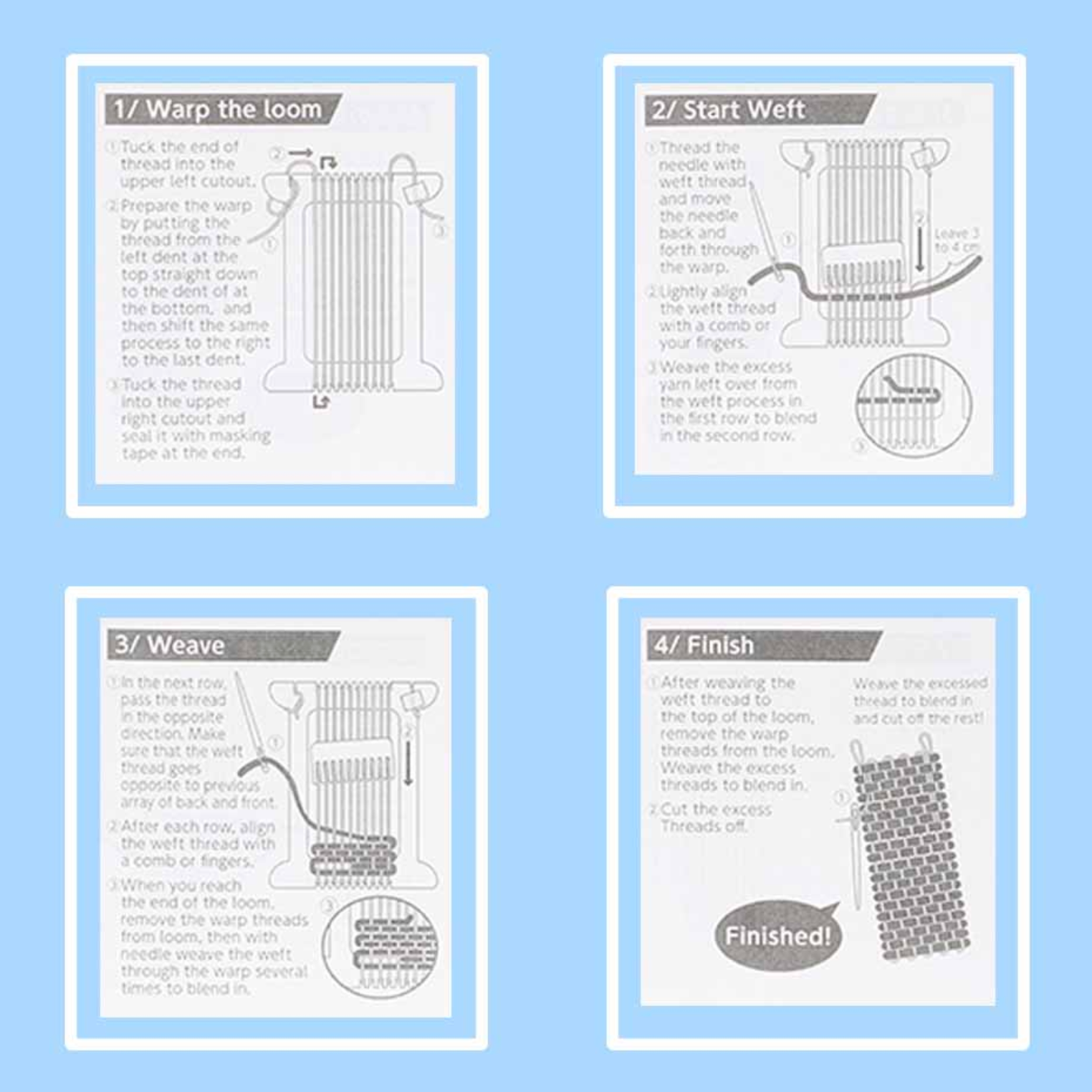 Pokeori Asobi Weaving Yarn :  Greys