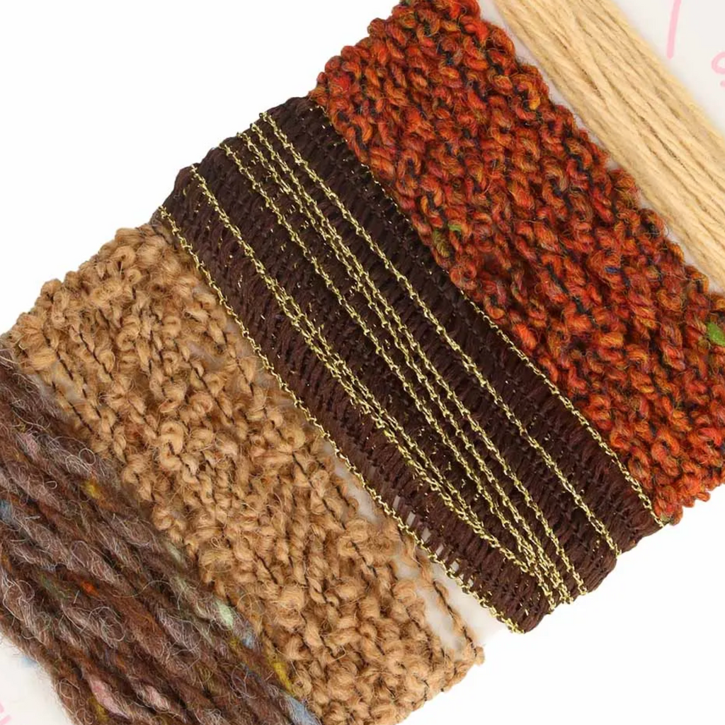 Pokeori Asobi Weaving Yarn :  Browns