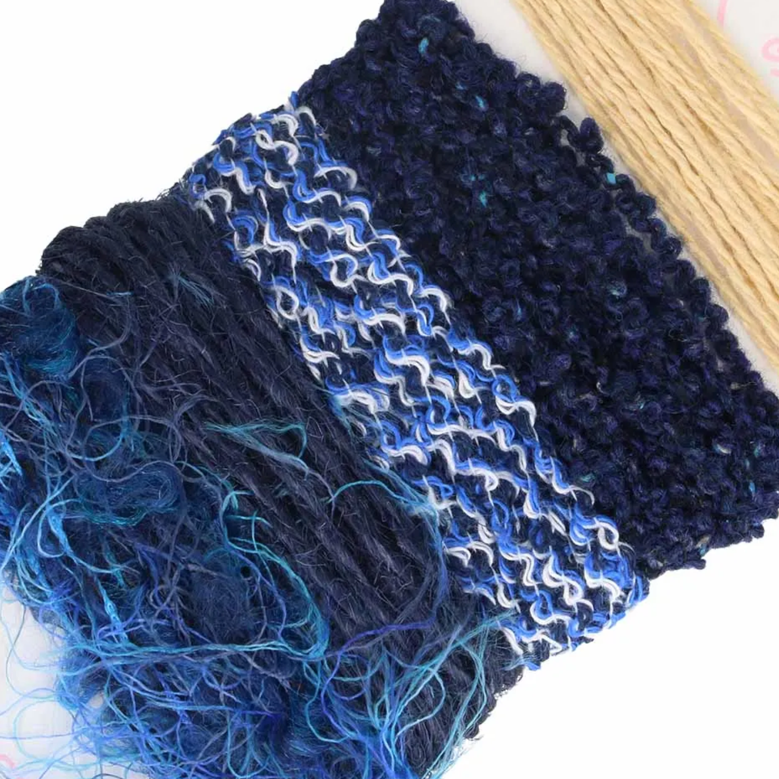 Pokeori Asobi Weaving Yarn :  Blues