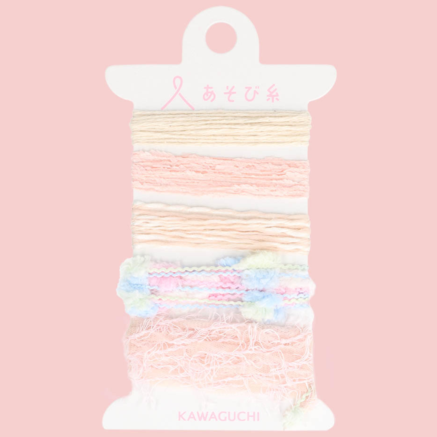 Pokeori Asobi Weaving Yarn :  Light Pinks