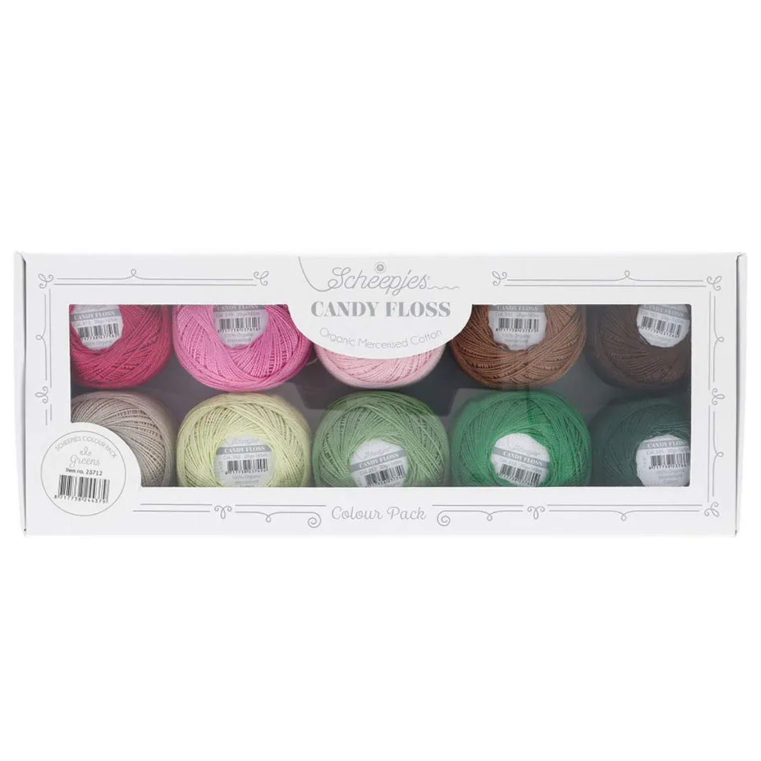 Scheepjes Candy Floss Colour Pack 10x20gr : Greens