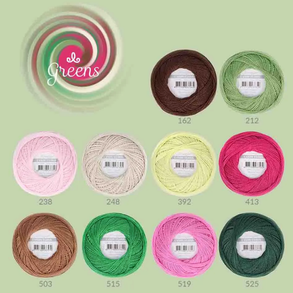 Scheepjes Candy Floss Colour Pack 10x20gr : Greens