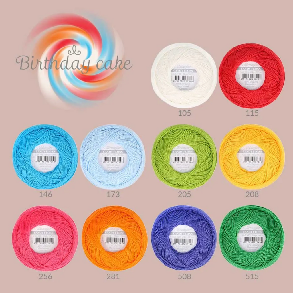 Scheepjes Candy Floss Colour Pack 10x20gr : Birthday Cake