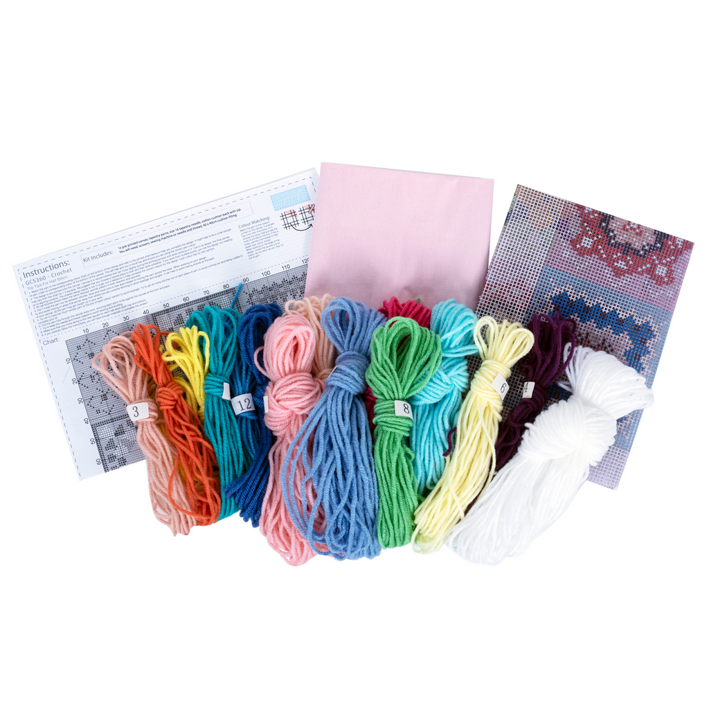 Half Stitch / Tapestry Kit: Cushion: Crochet