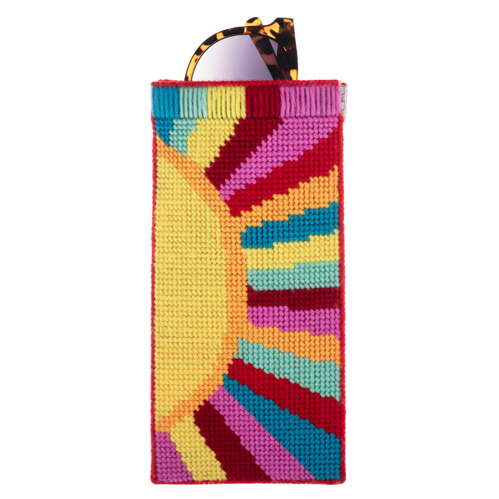 Half Stitch / Tapestry Kit: Stitch Your Own Glasses Case: Sunshine