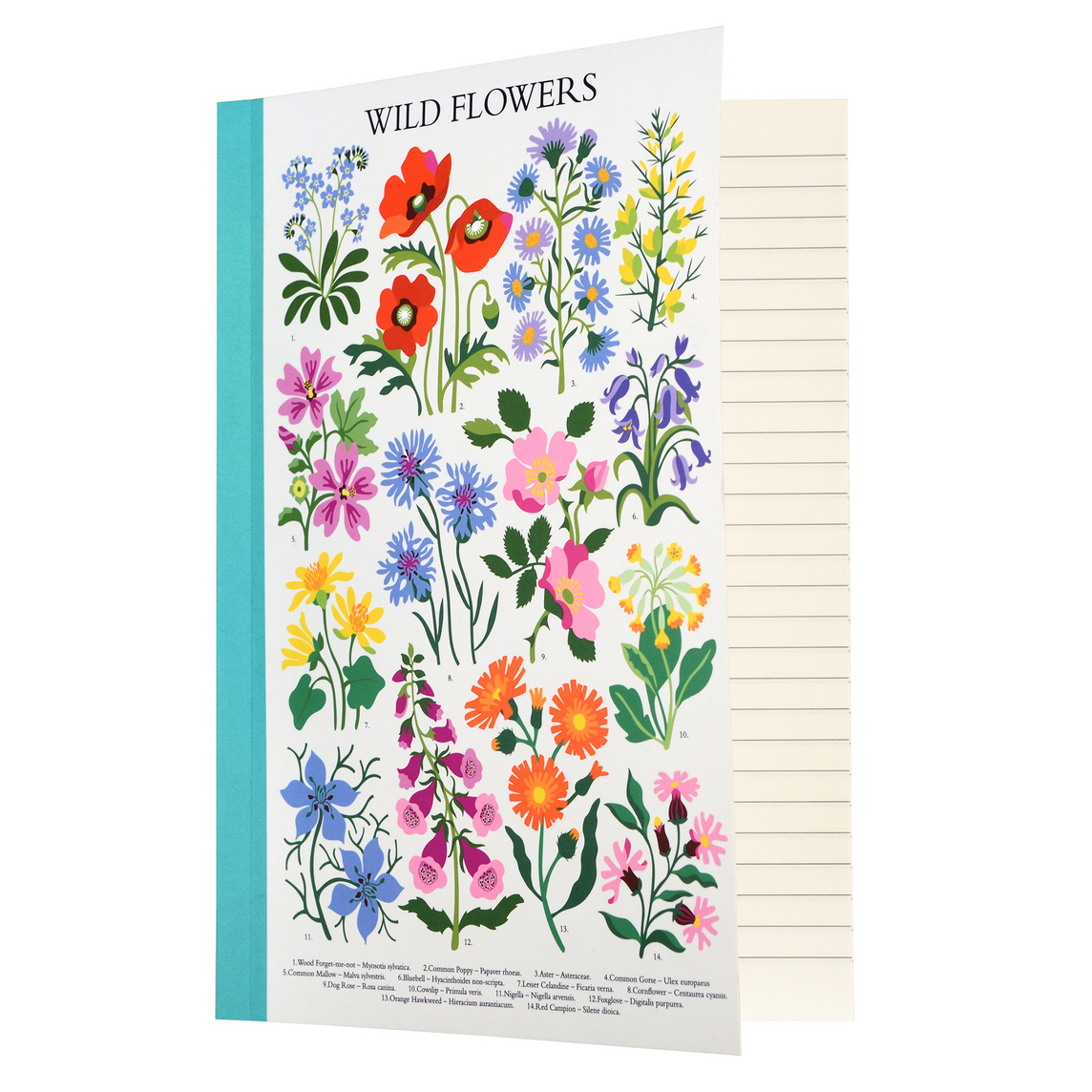 A5 Notebook : Wildflowers
