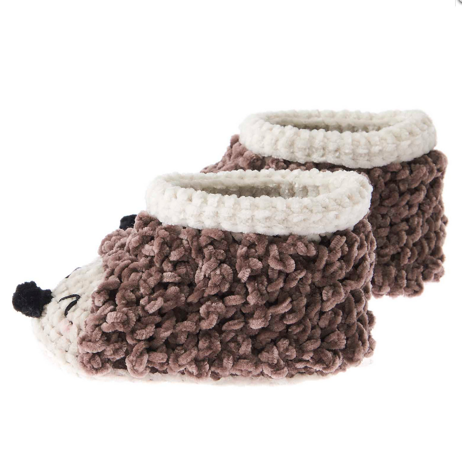 Ricorumi Crochet Kit : Baby Bootees : Hedgehog