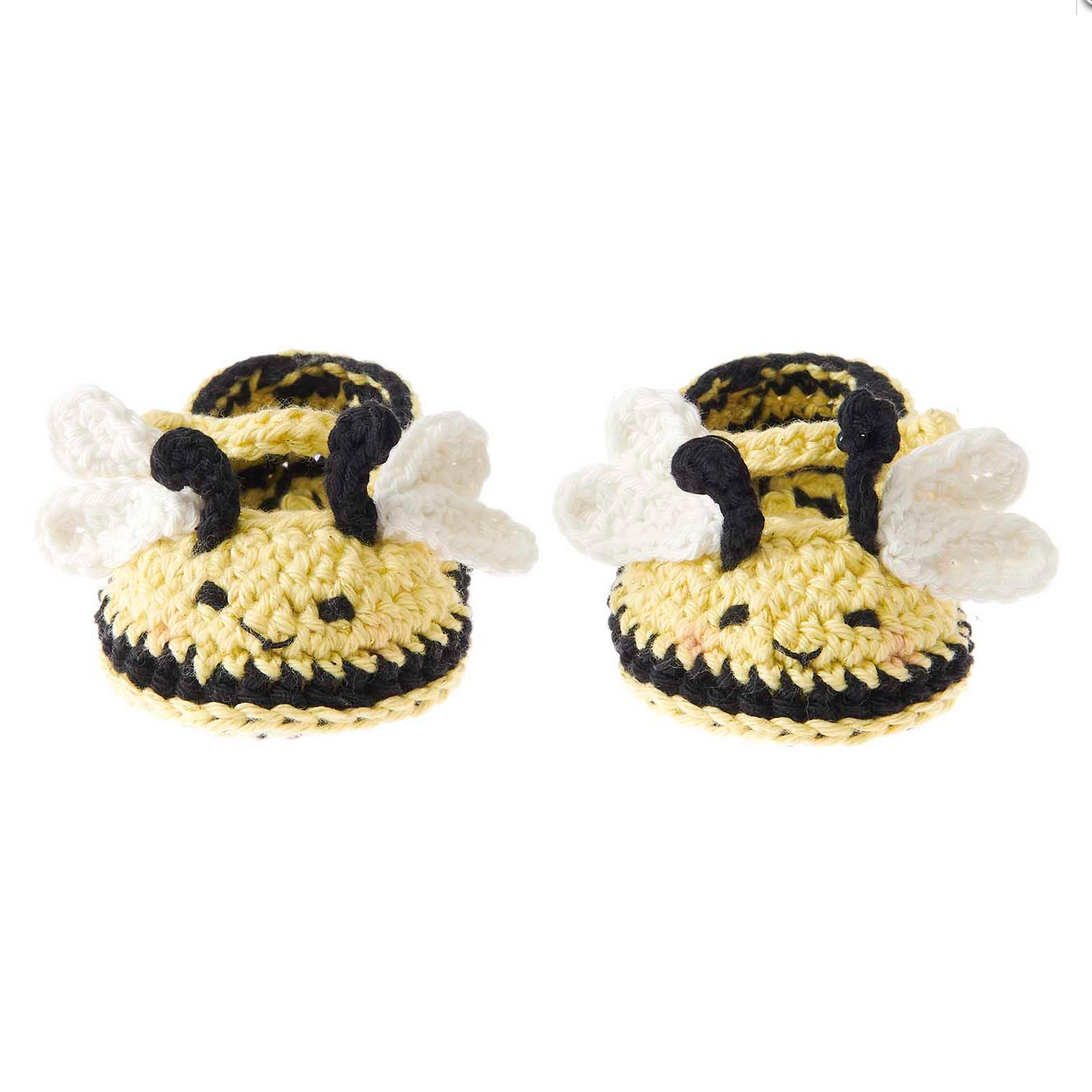 Ricorumi Crochet Kit : Baby Bootees : Bee