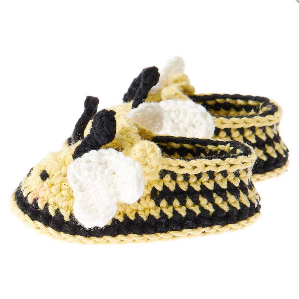 Ricorumi Crochet Kit : Baby Bootees : Bee