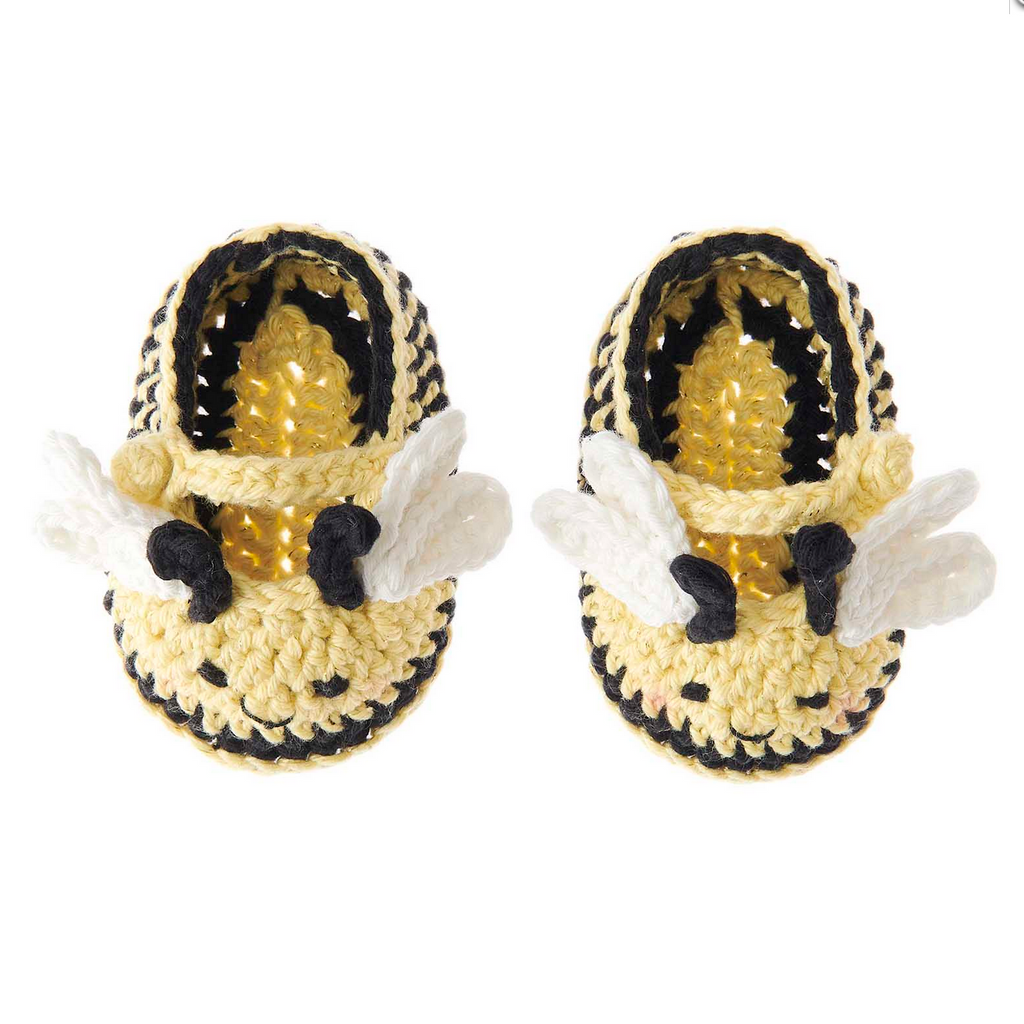 Ricorumi Crochet Kit : Baby Bootees : Bee