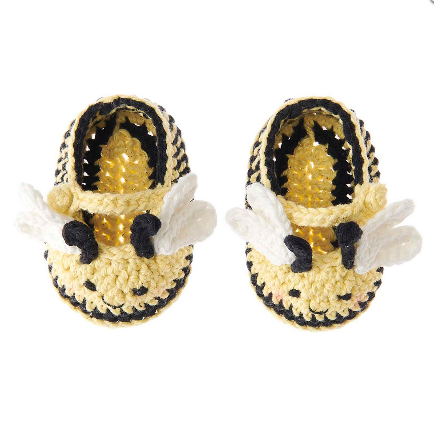 Ricorumi Crochet Kit : Baby Bootees : Bee