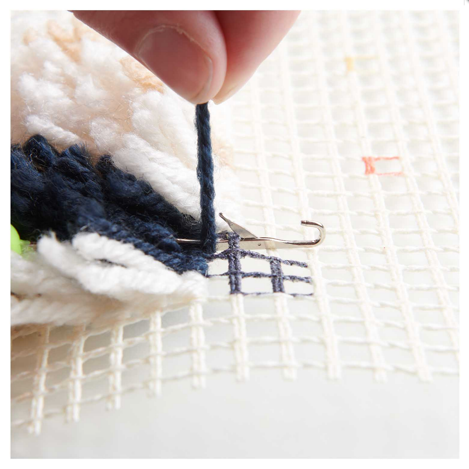 Rico Hooki Hooki Latch Hooking Kit, Neon Landscape Wall Hanging