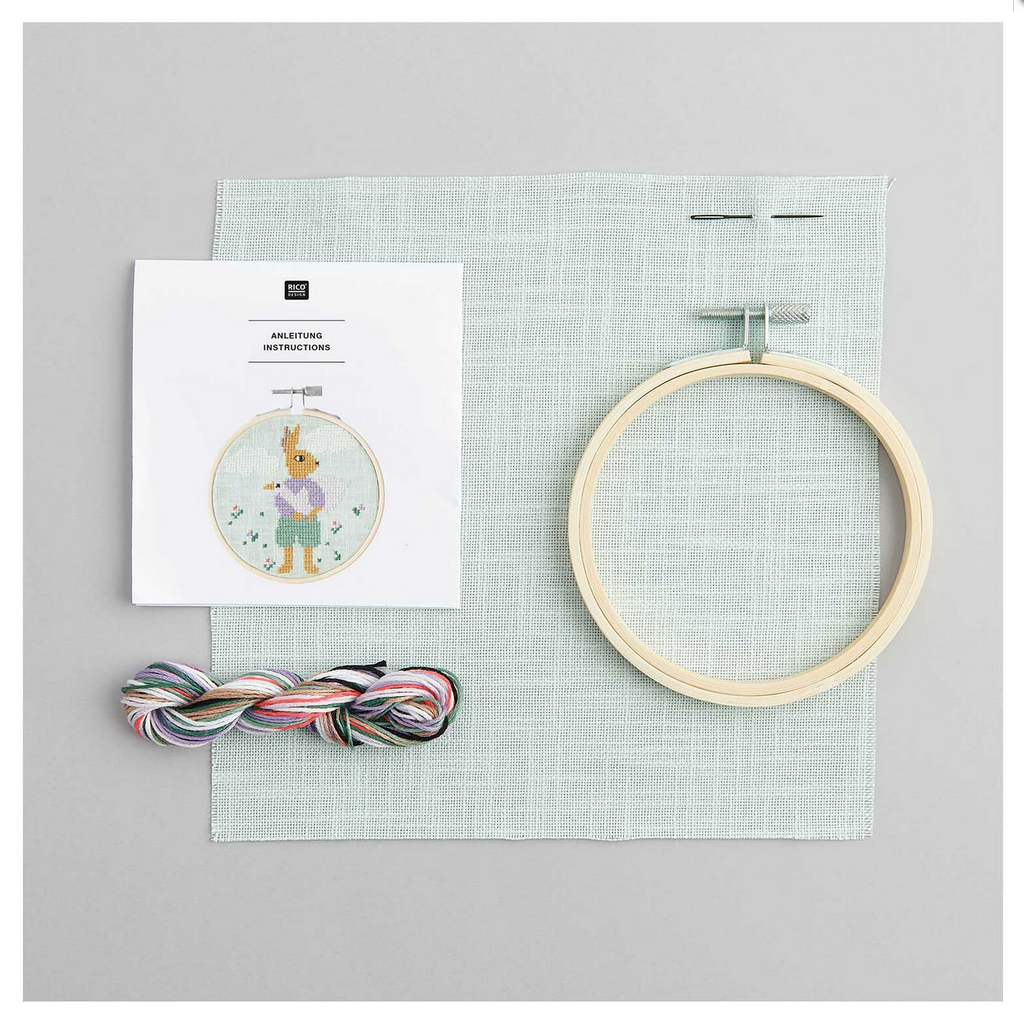Embroidery Kit Counted Cross Stitch, Friends of Heart