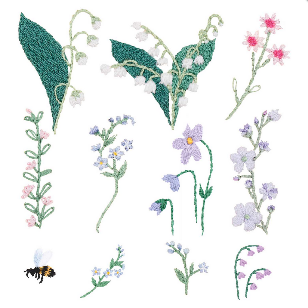 Stitch and Stick Kit : Flowers & Bee