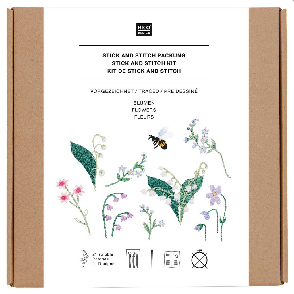 Stitch and Stick Kit : Flowers & Bee