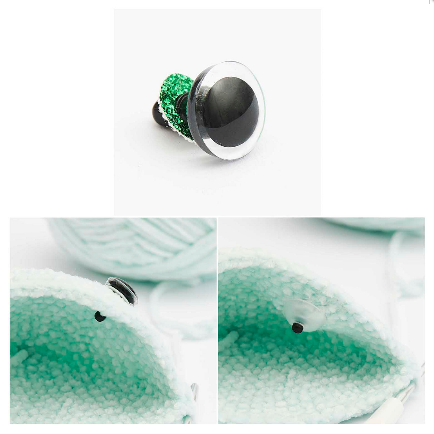 Safety eyes 6 pcs, 12 mm, With 6 colours to choose from