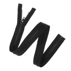 Open Ended Zipper Plastic 5mm : black 50 cm