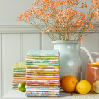 Tilda Fabric Fat Eights: Sunday Brunch: 50 x 27cm: Bundle of 20