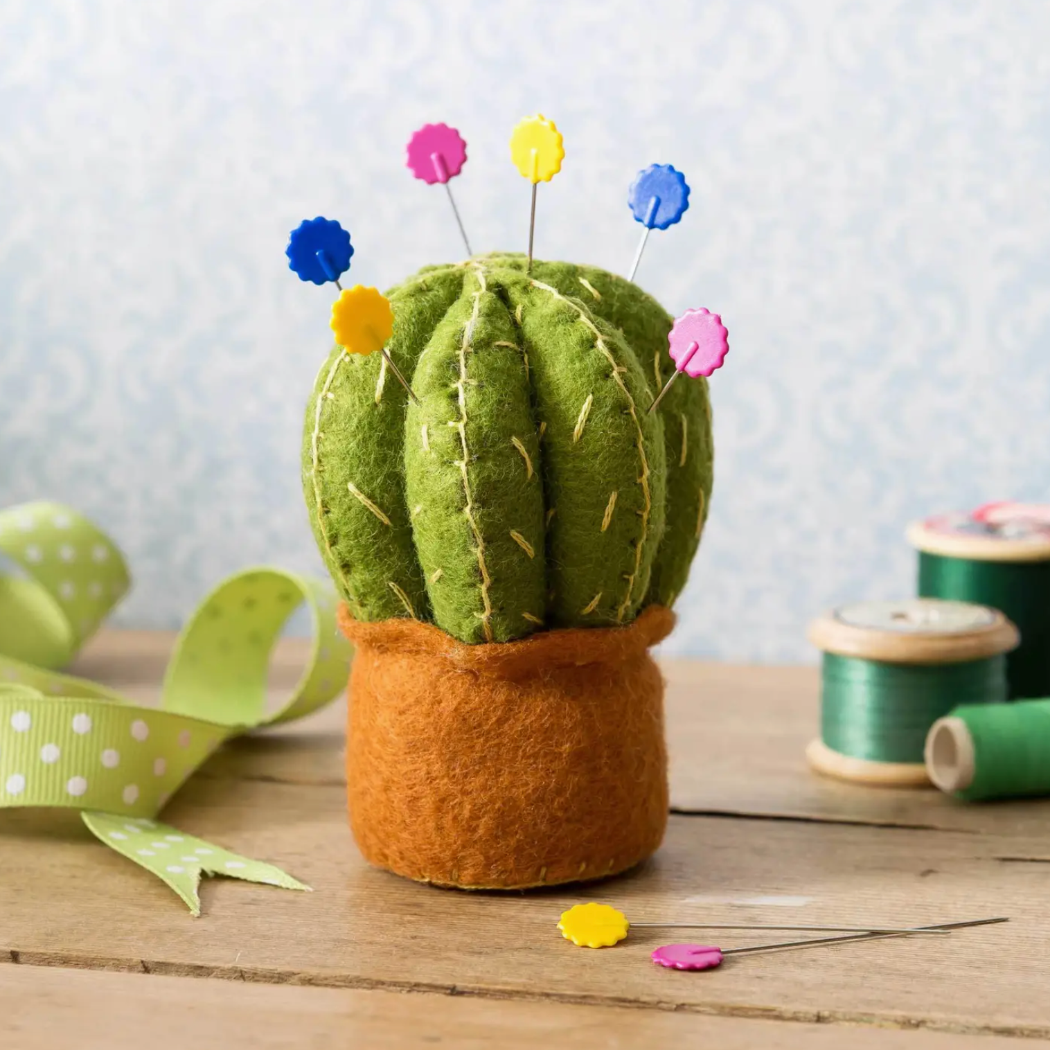 Cactus Pincushion Felt Craft Mini Kit