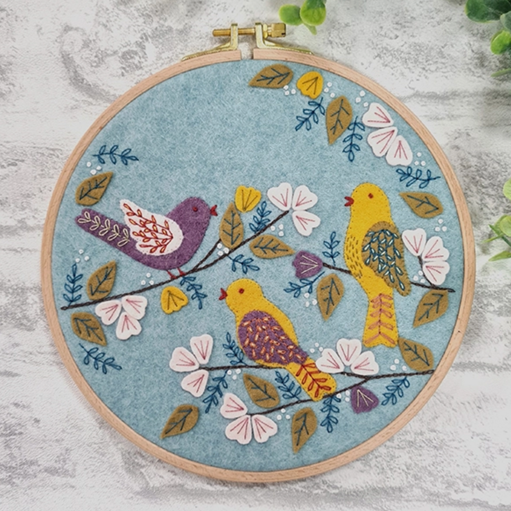 Dawn Chorus Appliqué Hoop Craft Kit