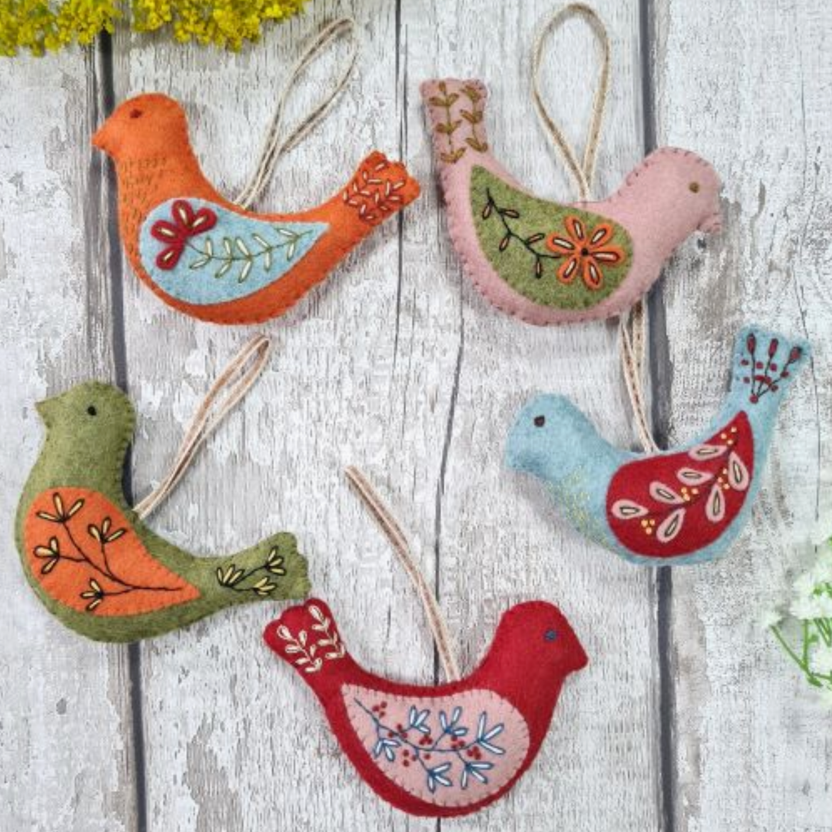 Folk Birds Felt Craft Kit