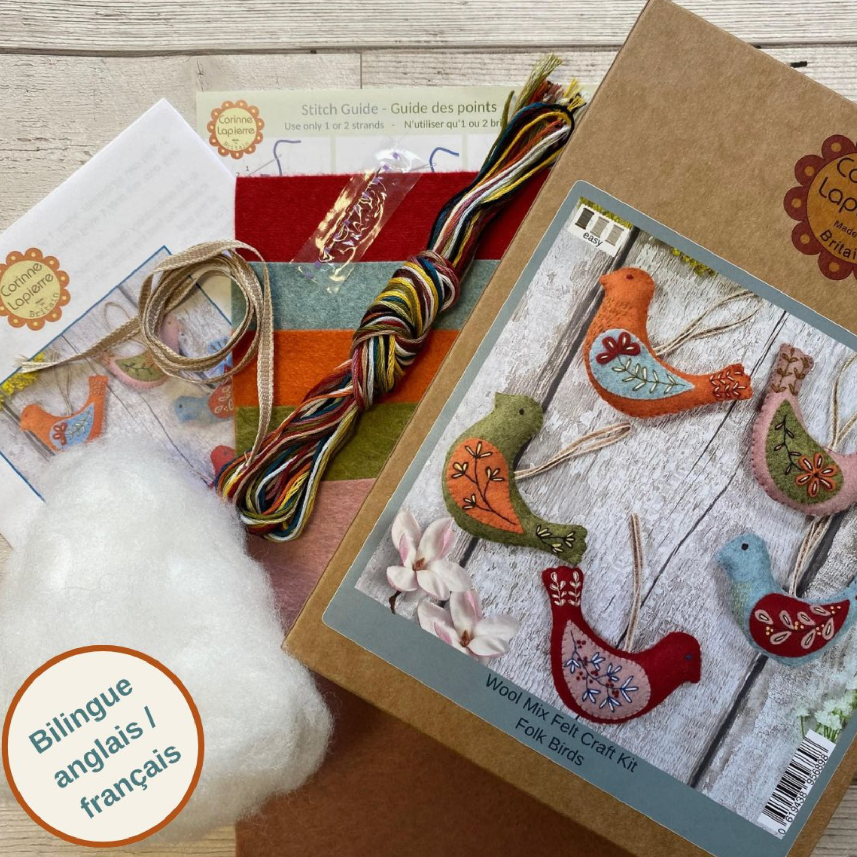Folk Birds Felt Craft Kit
